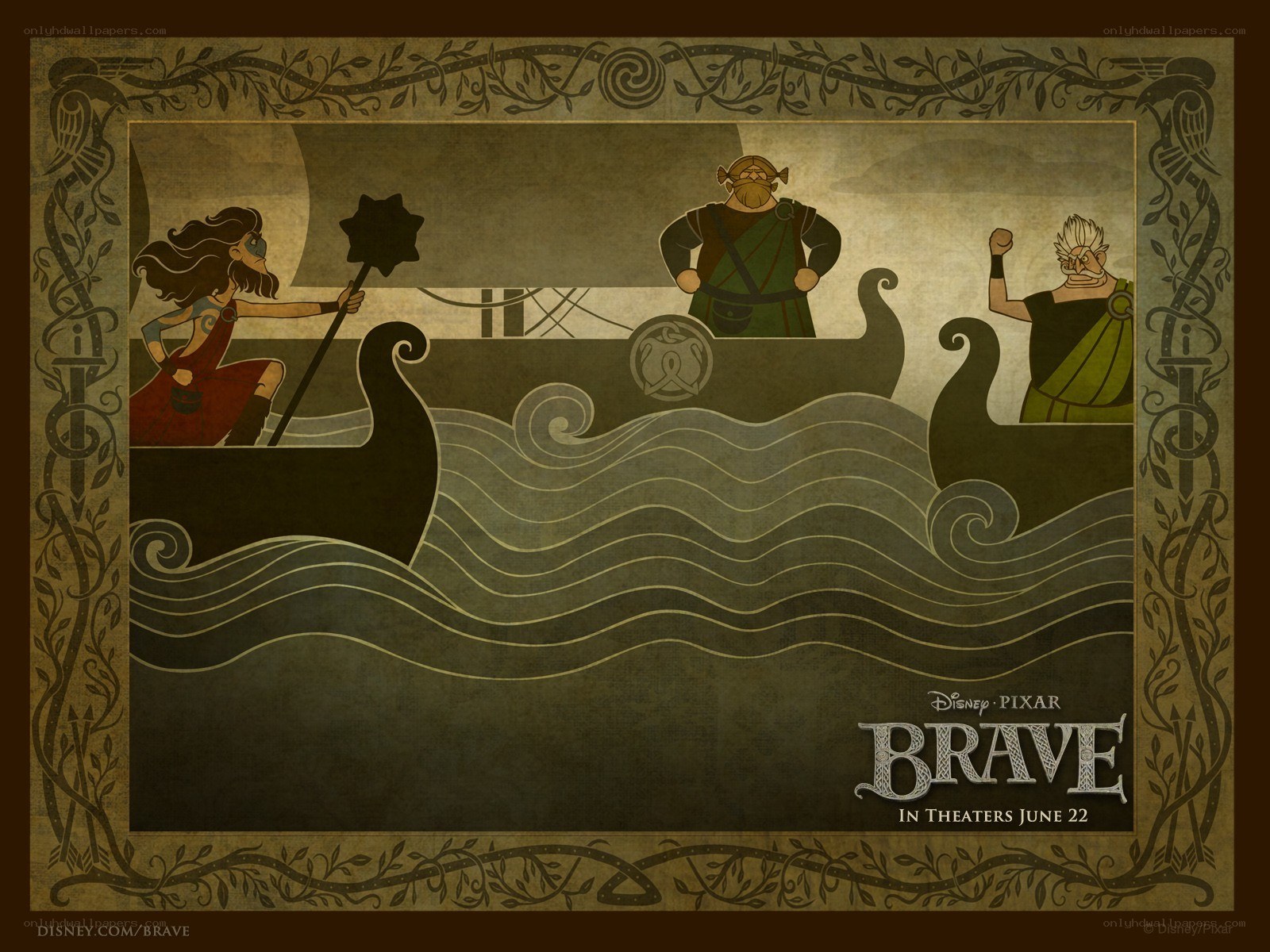 Brave movie poster art