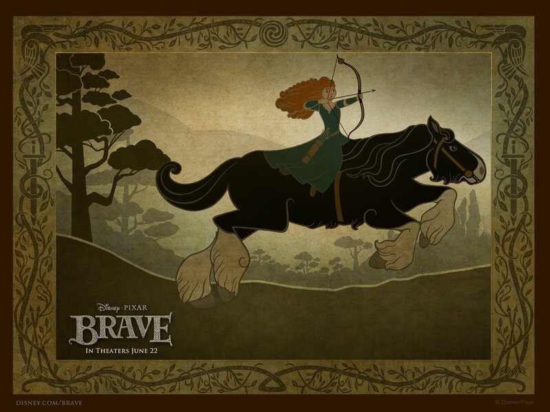 Brave movie poster art