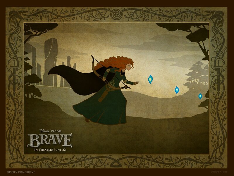 Brave movie poster art