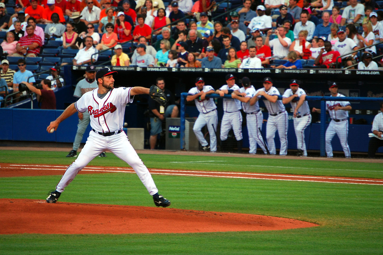 Braves pitcher in action