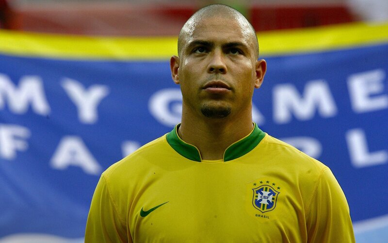Brazil football player in uniform