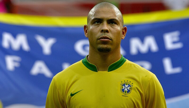 Brazil football player in uniform