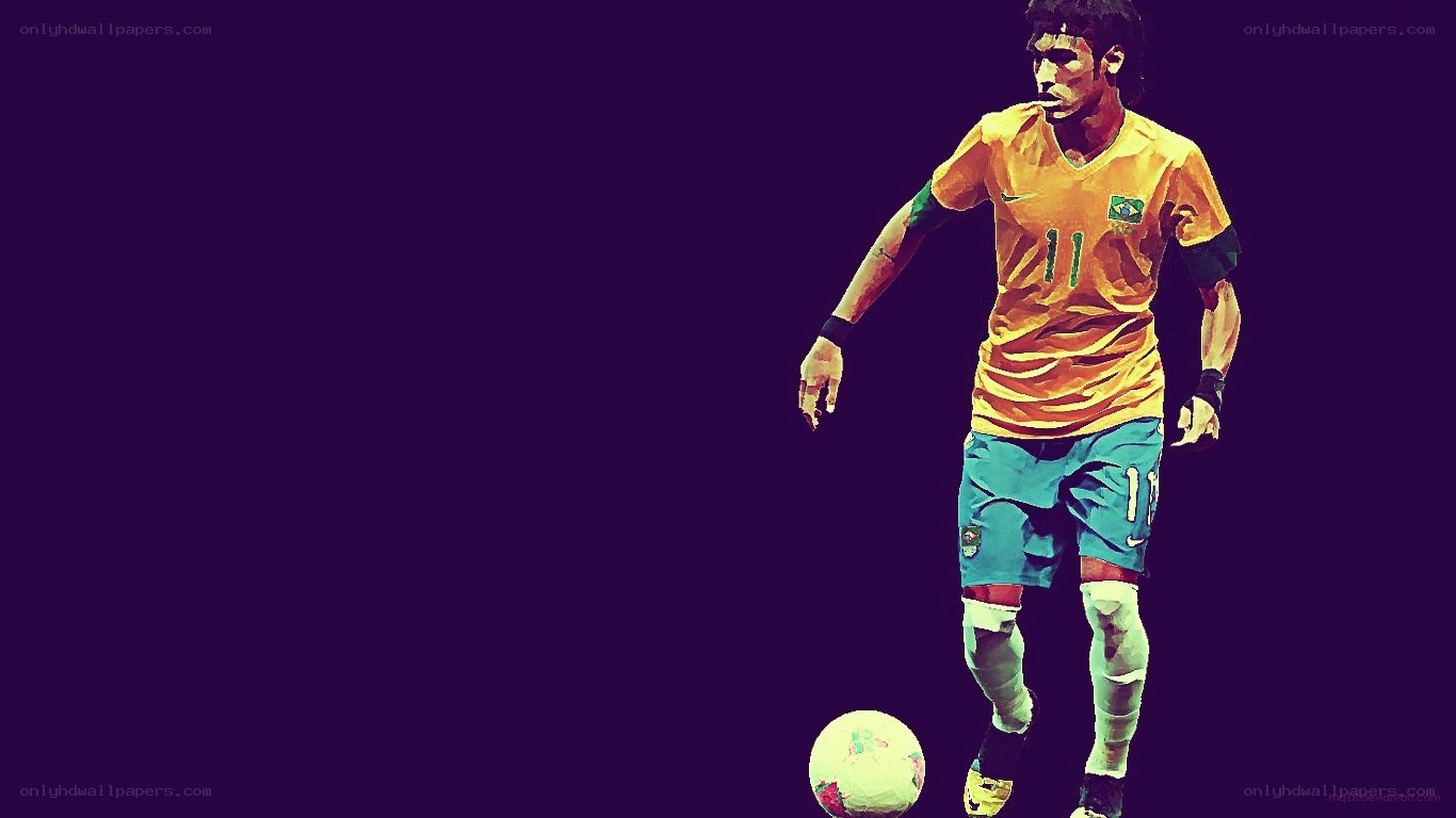 Brazil soccer player in action