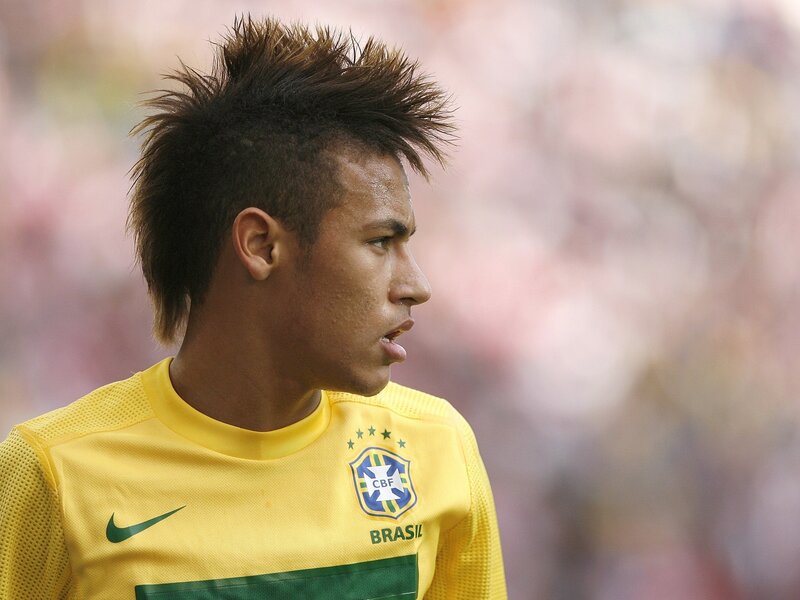 Brazil soccer player in yellow jersey