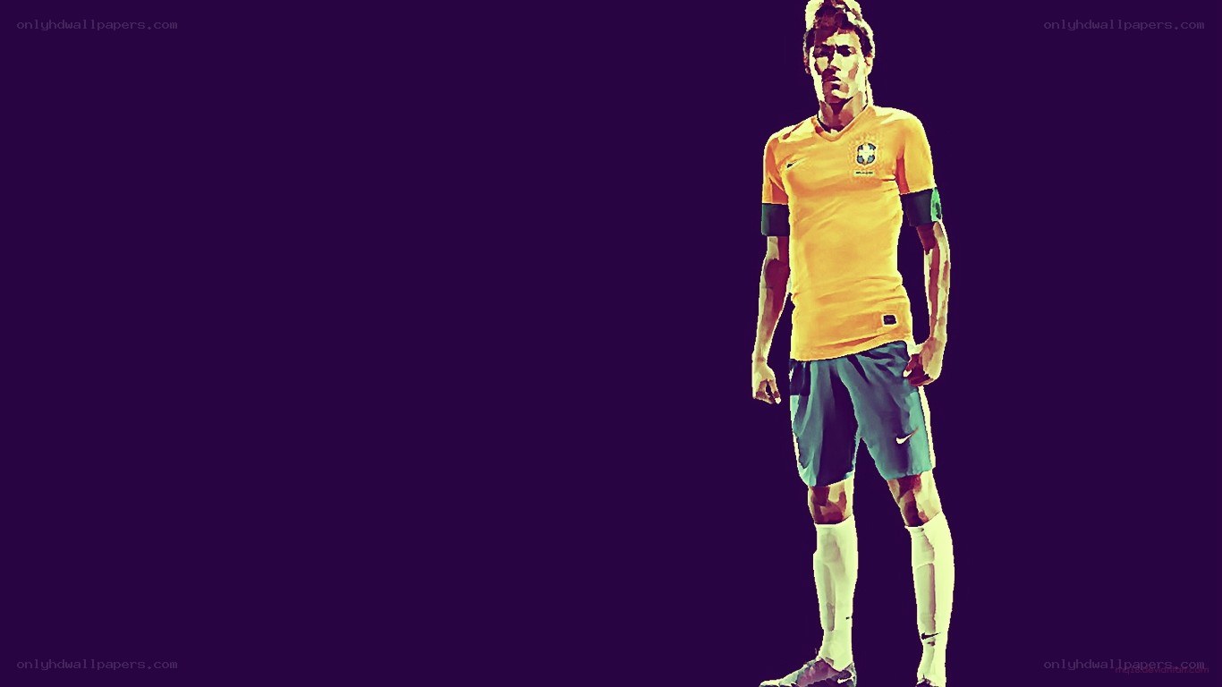 Brazil soccer player portrait