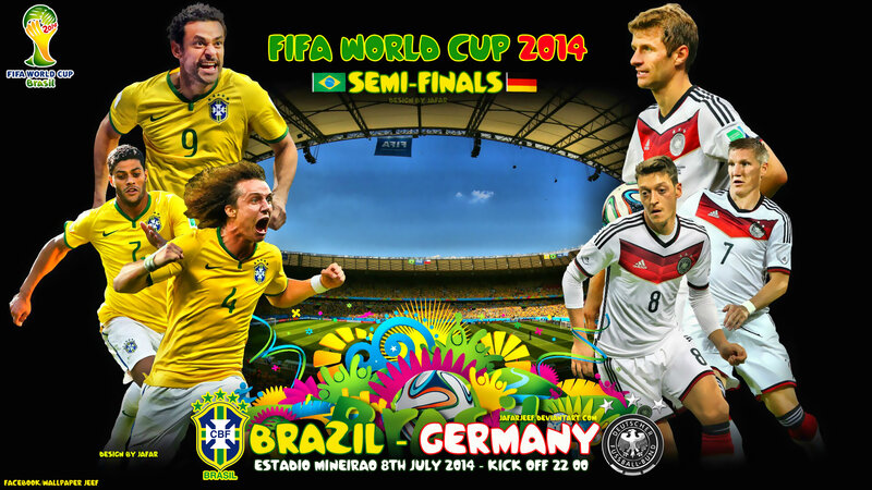 Brazil Vs Germany Soccer Players