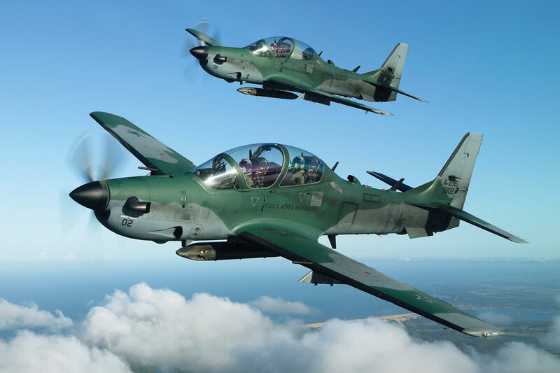 Brazilian Air Force aircraft in flight