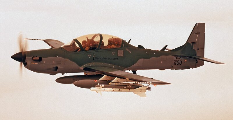 Brazilian Air Force jet in flight
