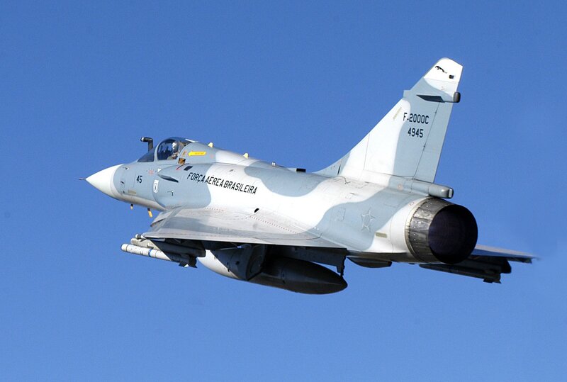 Brazilian fighter jet in flight