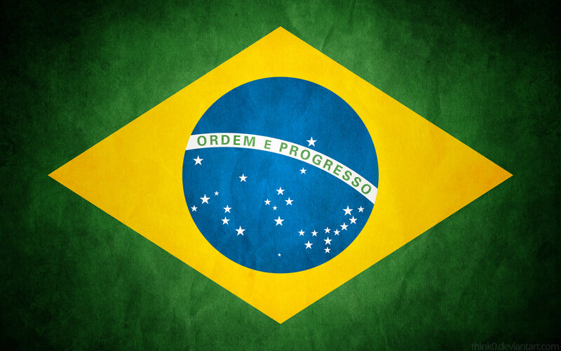 Brazilian Flag — Green, Patriotic, Digital Art