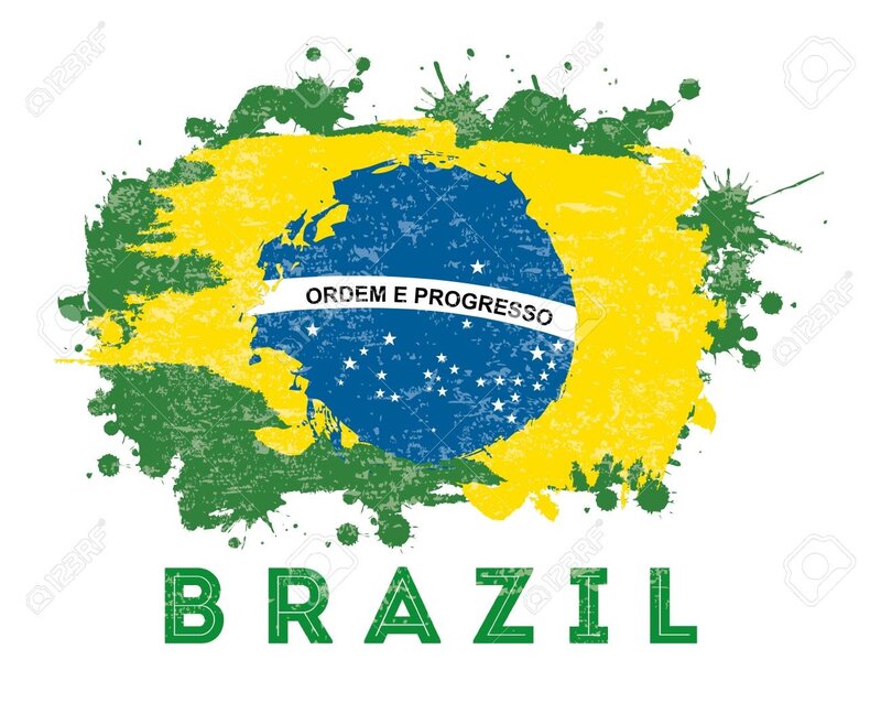 Brazilian Flag Splatter — Green, Patriotic
