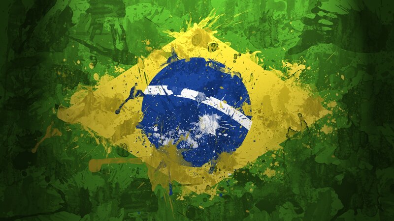 Brazilian Flag Splatter — Green