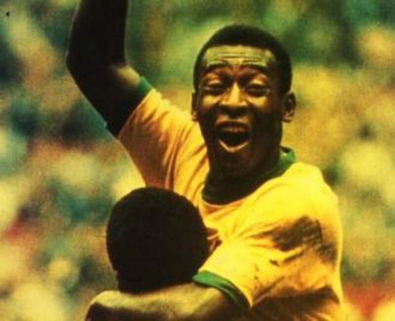 Brazilian football player celebrating