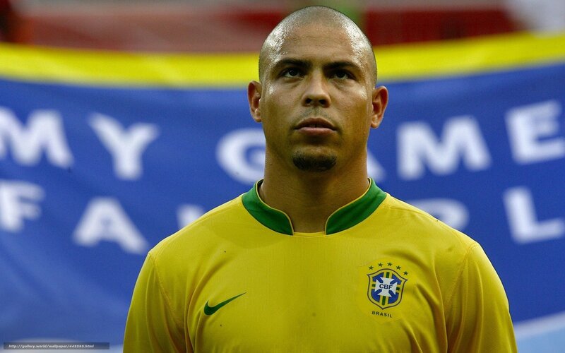Brazilian football player in uniform