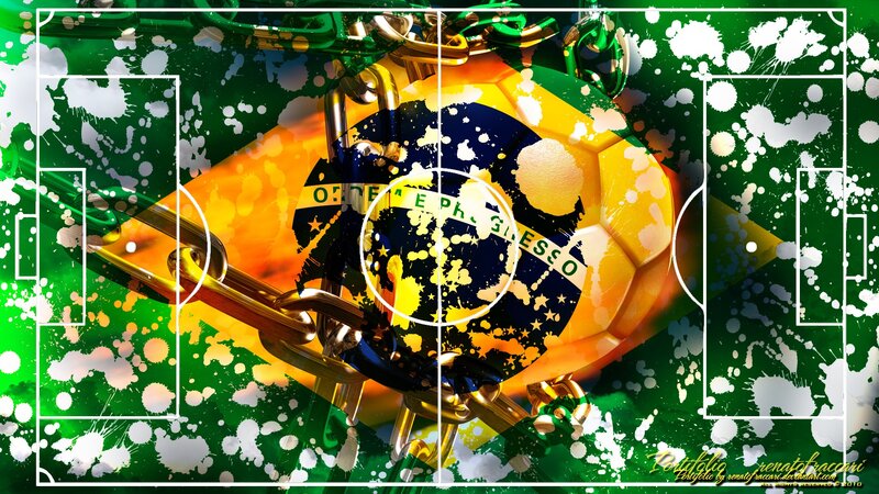 Brazilian soccer ball with chains