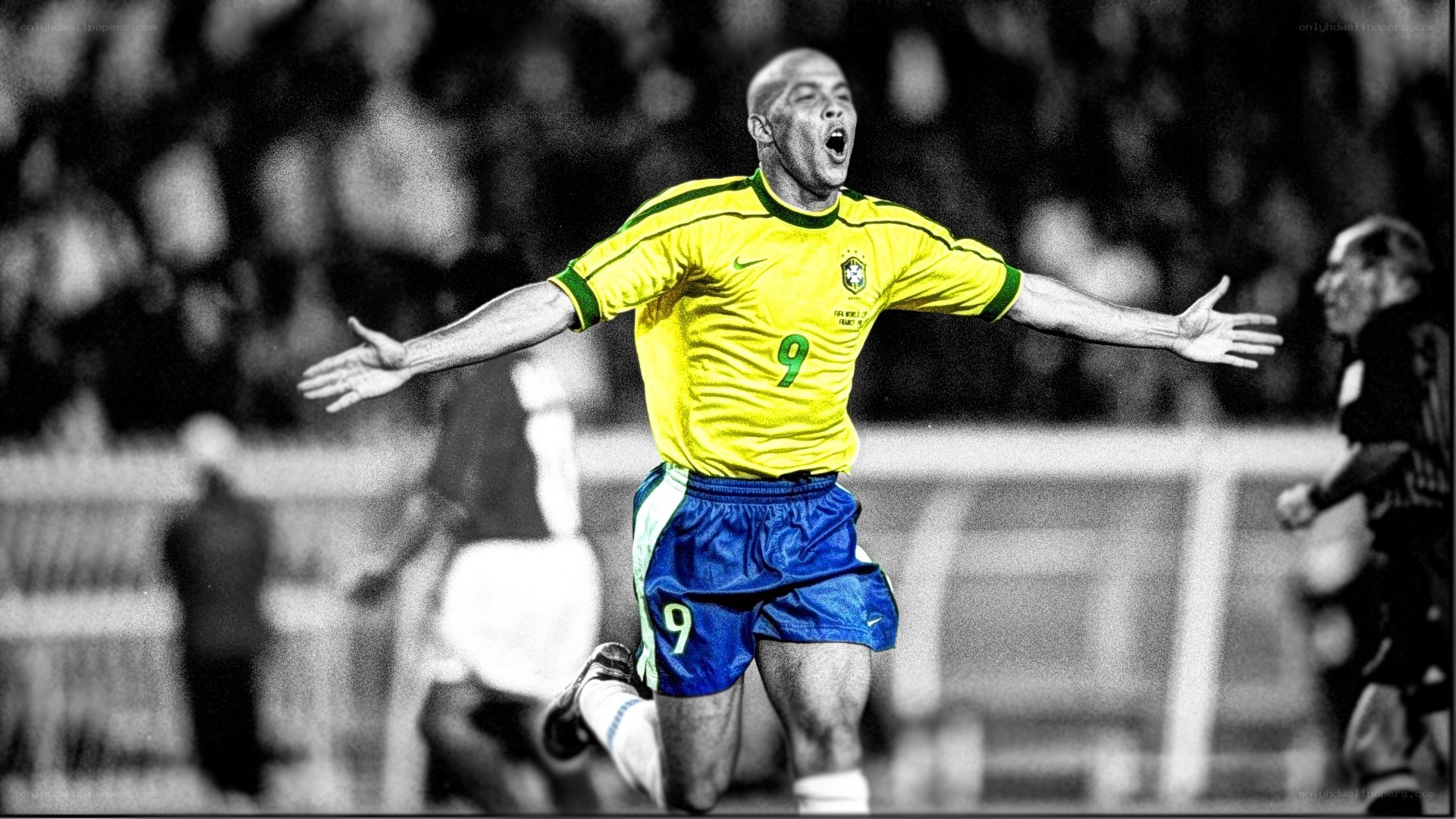 Brazilian soccer player celebrating