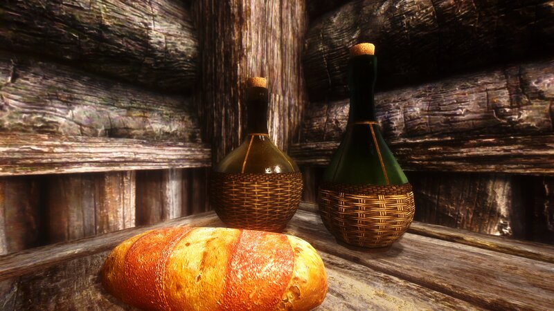 Bread and Two Bottles