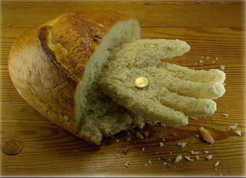 Bread Shaped Like a Hand