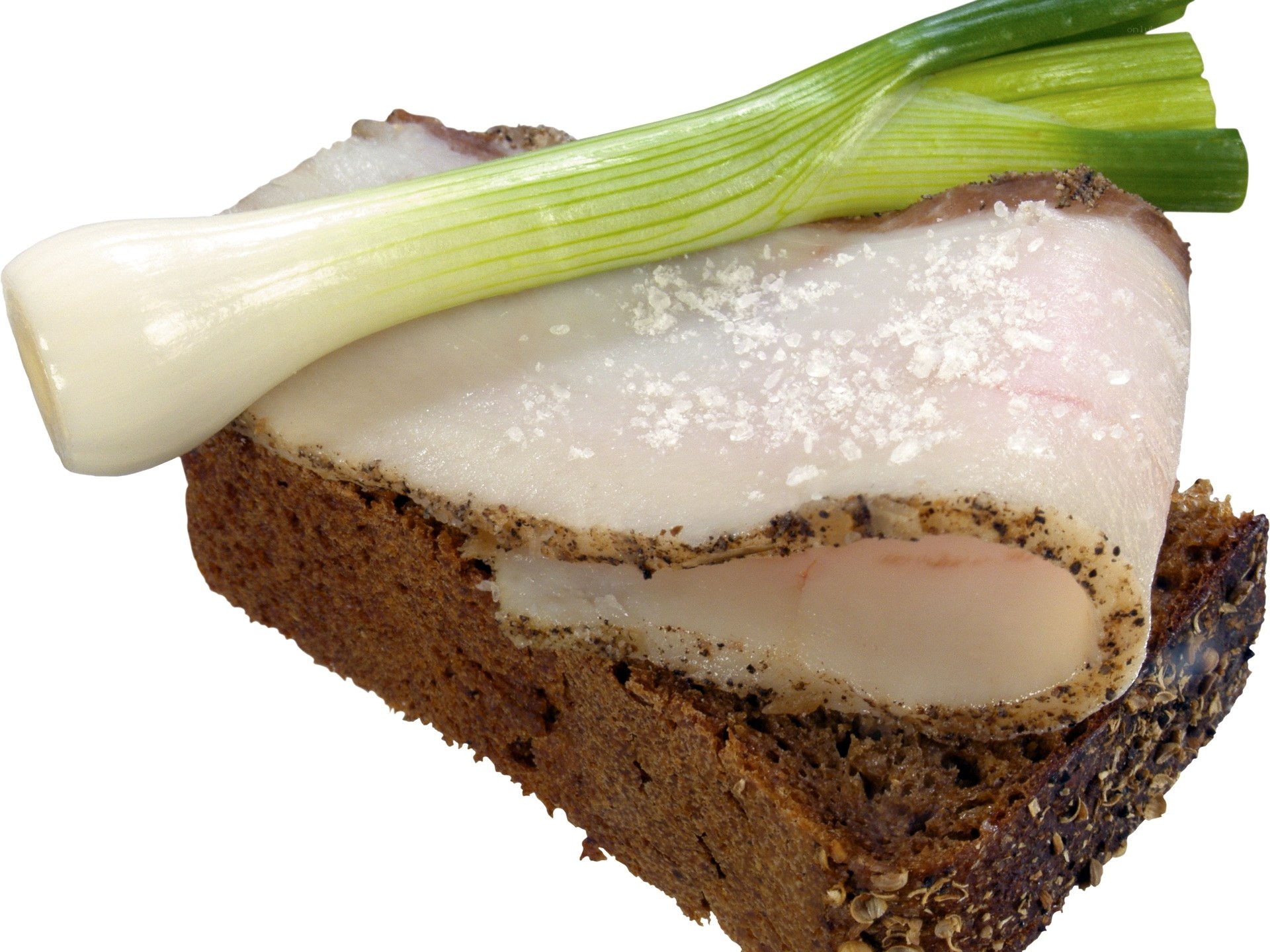 bread with bacon and green onion