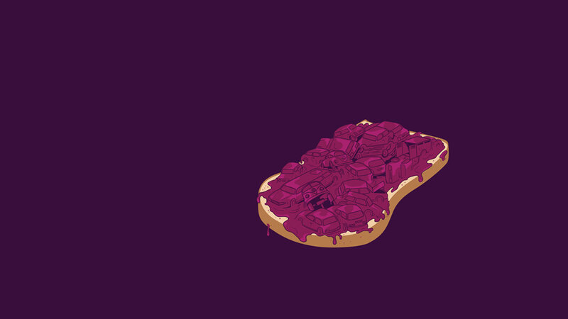 bread with car jam