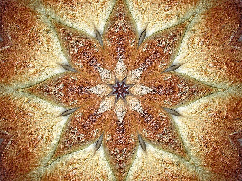 Bread with Star Pattern