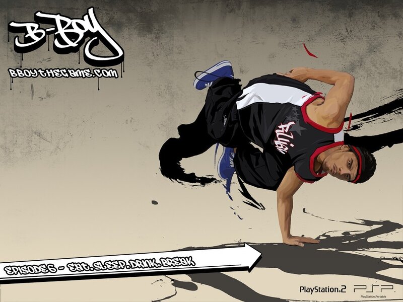 Breakdancer in Action — Gray