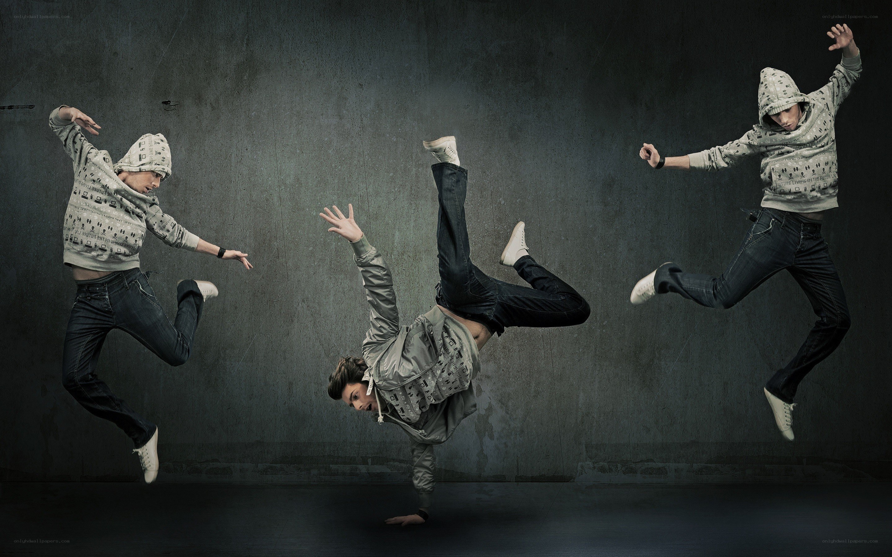 Breakdancer in motion