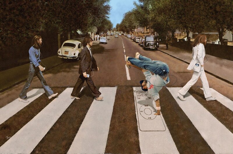 Breakdancer on Crosswalk