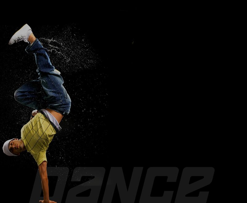 Breakdancer performing a handstand