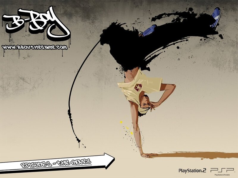 Breakdancer Performing Move — Beige