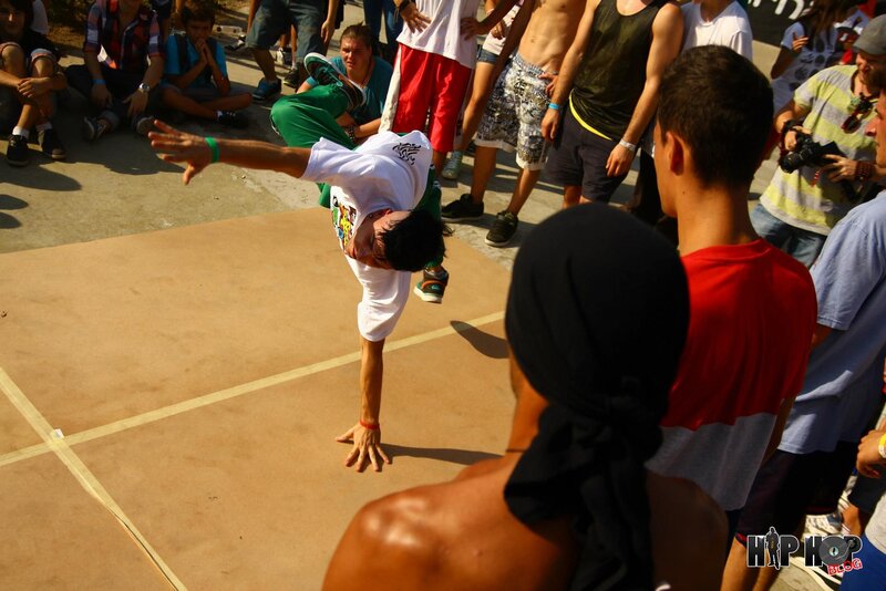 Breakdancer Performing Move — Brown, Energetic