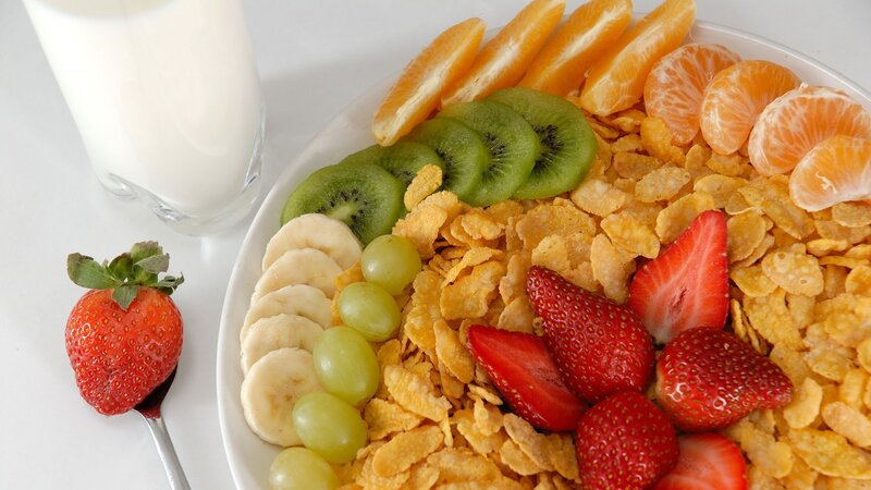 Breakfast Bowl with Fruit — White