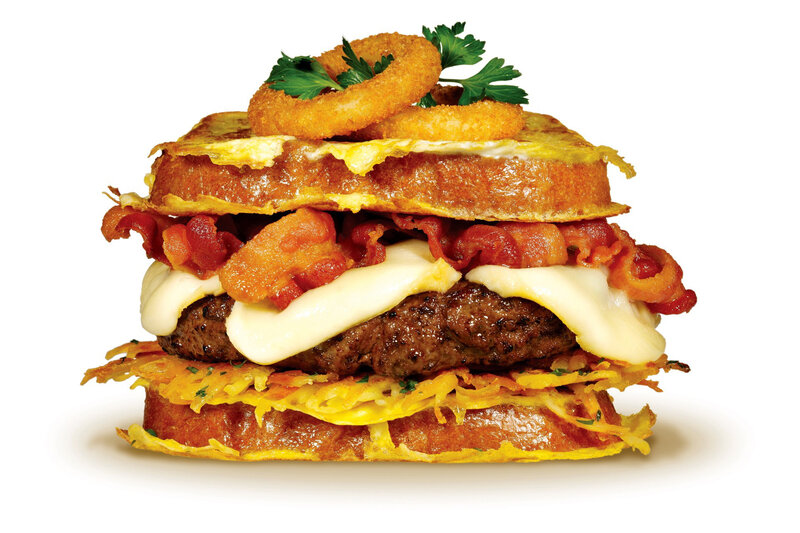 Breakfast Burger Sandwich