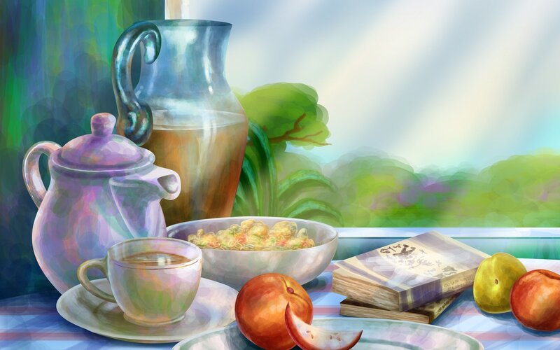 Breakfast by the window