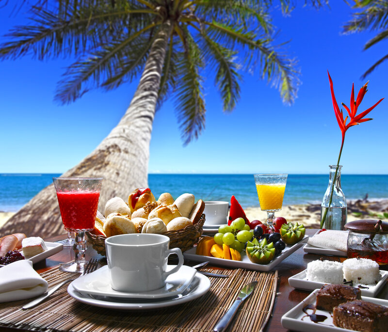 Breakfast on Beach — Blue
