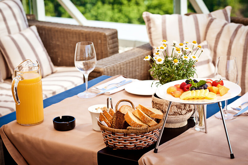 Breakfast on Patio Table