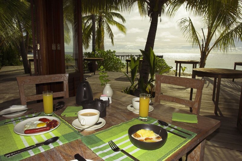 Breakfast on Wooden Table