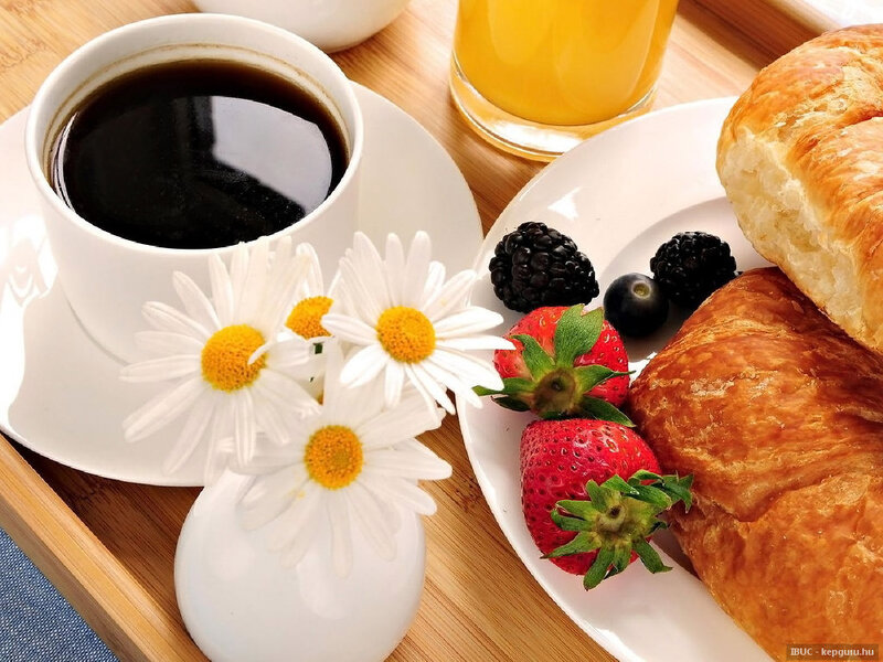 Breakfast on Wooden Tray