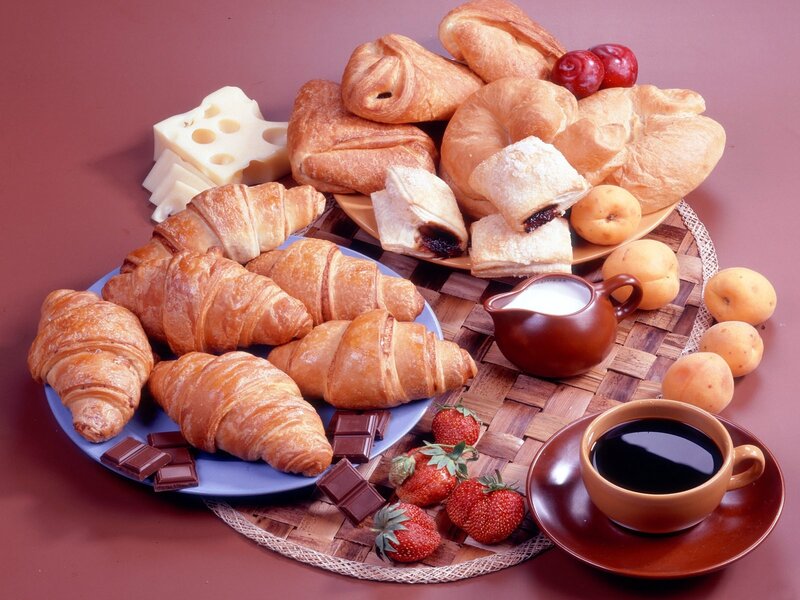 Breakfast Pastries and Coffee — Brown