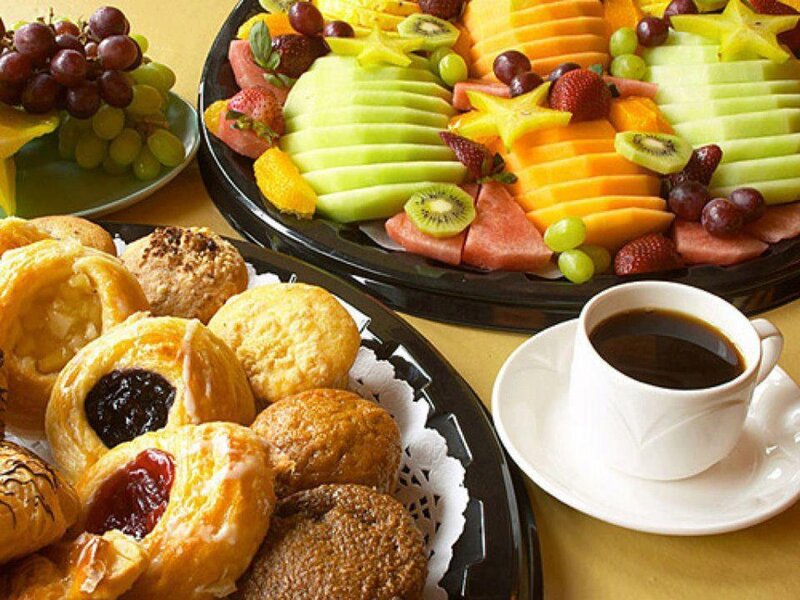 Breakfast Pastries and Fruit