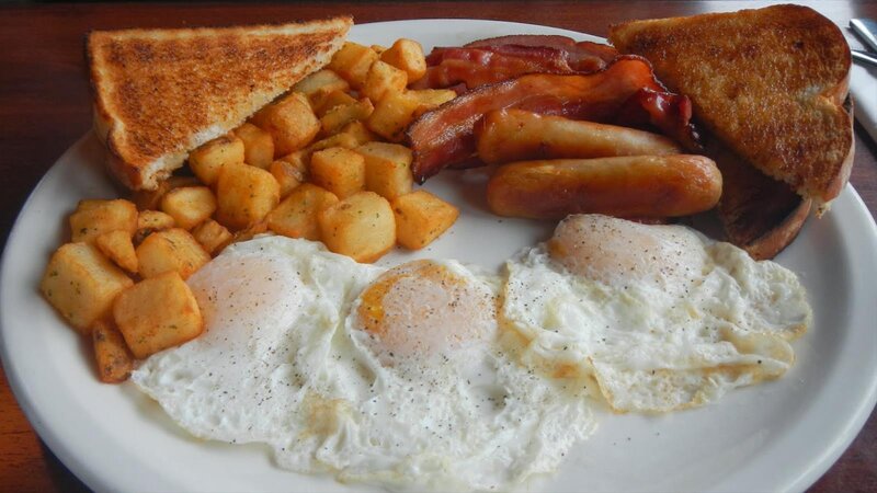 Breakfast Plate with Eggs — White, Neutral