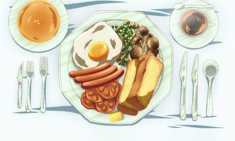 Breakfast Plate with Eggs — White