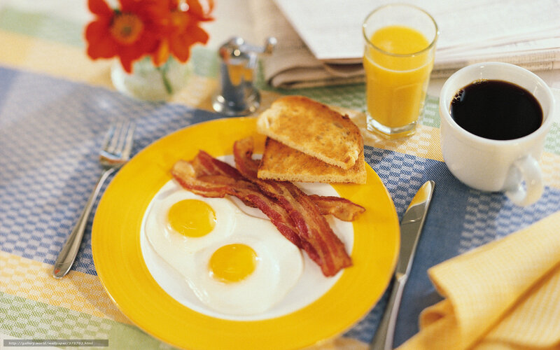 Breakfast Plate with Eggs — Yellow, Calm