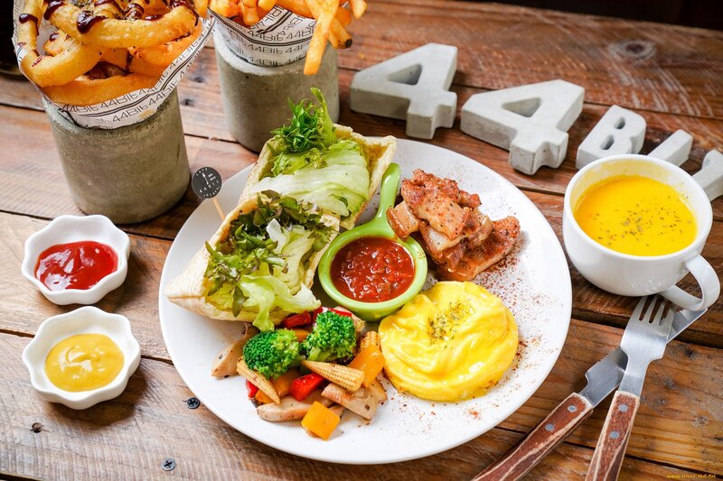 Breakfast Plate with Fries