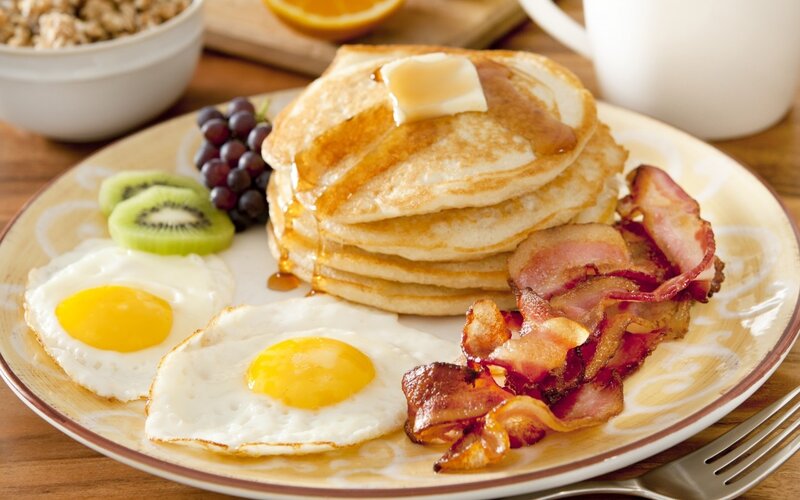 Breakfast Plate with Pancakes