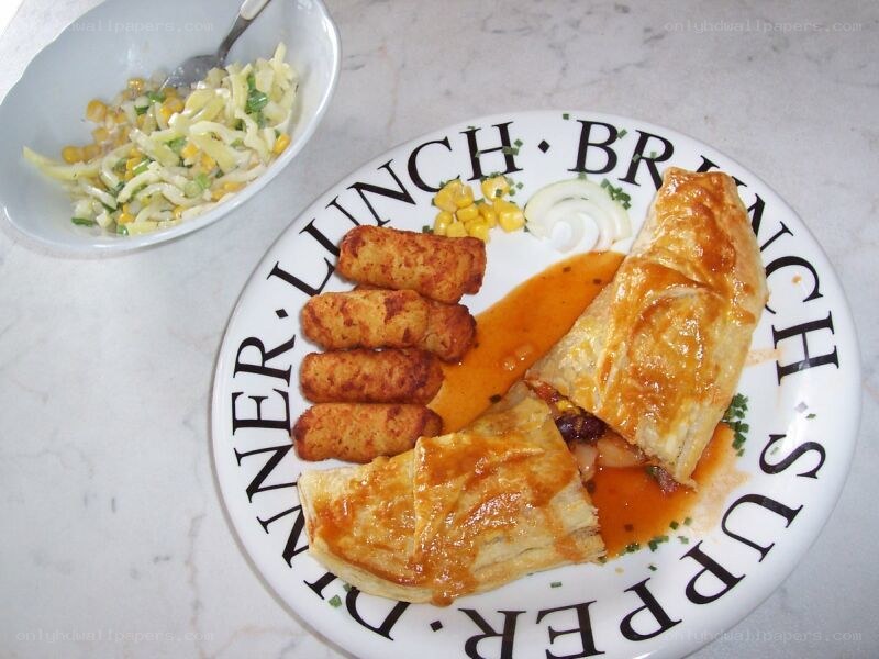 Breakfast plate with pastries