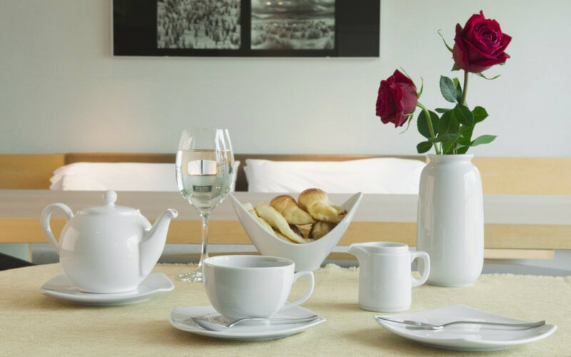 Breakfast Setup on Table