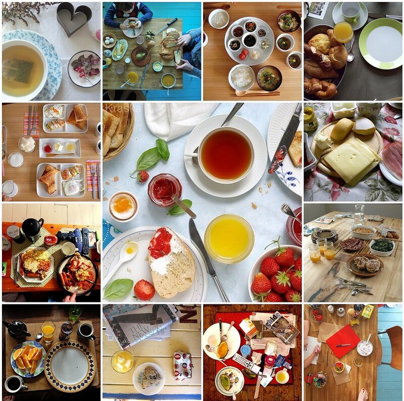 Breakfast Spread Collage