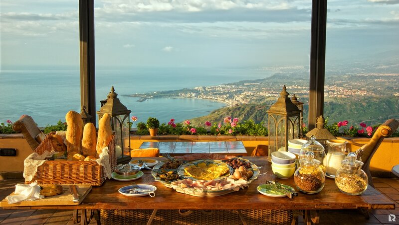 Breakfast Spread on Table