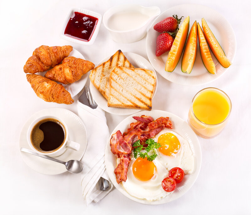 Breakfast Spread — White, Calm, Morning